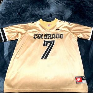 Vintage CU Buffs Gold Football Jersey Size Lg